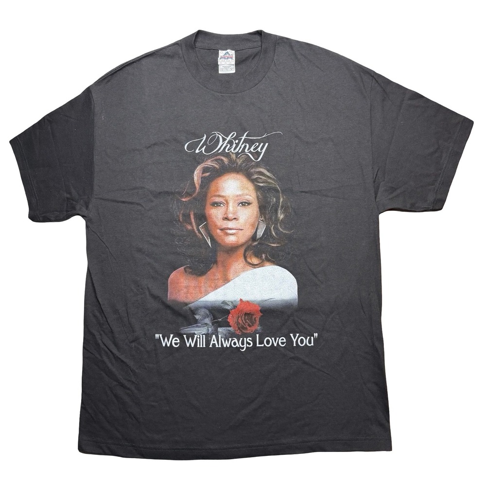 2012 Whitney Houston RIP memorial‎ tribute music shirt - Picture 3 of 7
